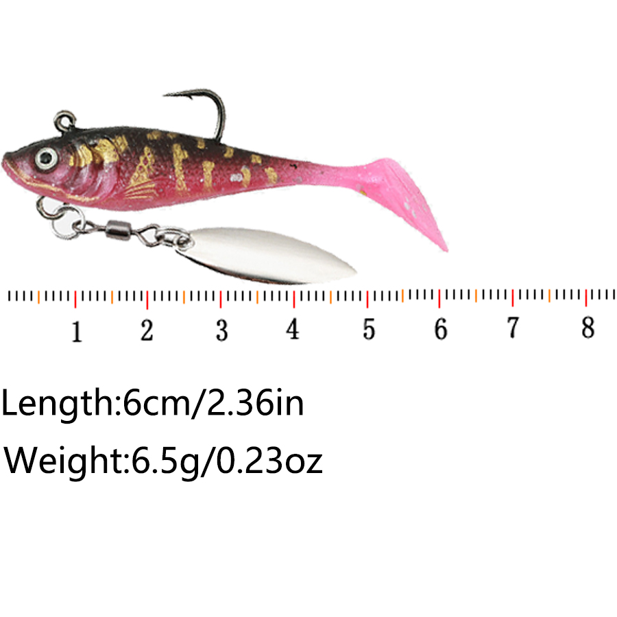 5PCS T-Tail Soft Bait Artifici - Fishing Lure Spinnerbait 리뷰 및 가격