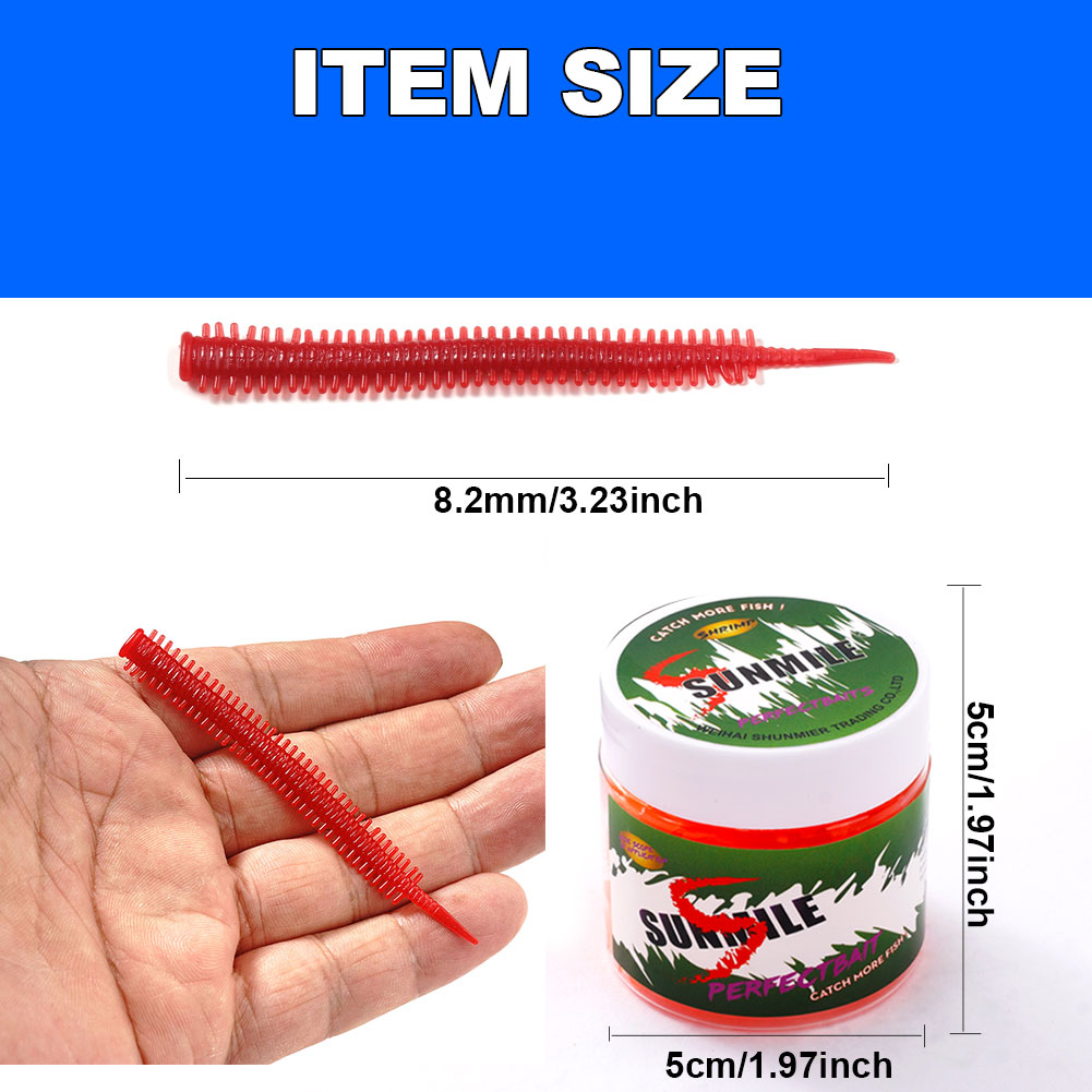 SUNMILE 10pcs Sand Worm lures  - Fishing Lure Soft Plastic 리뷰 및 가격