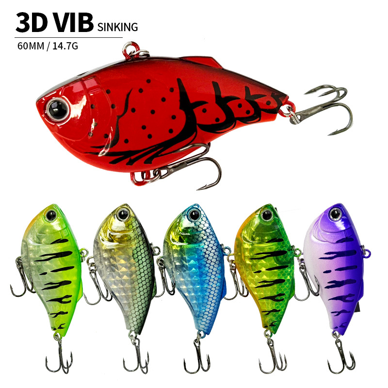 60mm 14.7g Sinking VIB Fishing - Fishing Lure Jerkbait 리뷰 및 가격