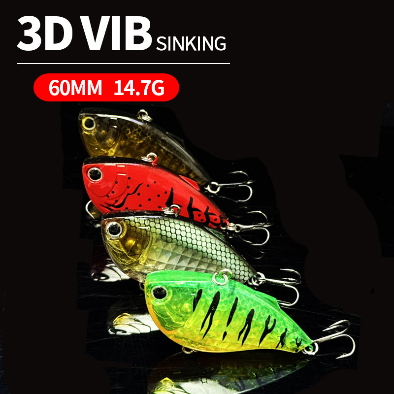 60mm 14.7g Sinking VIB Fishing - Fishing Lure Jerkbait 리뷰 및 가격