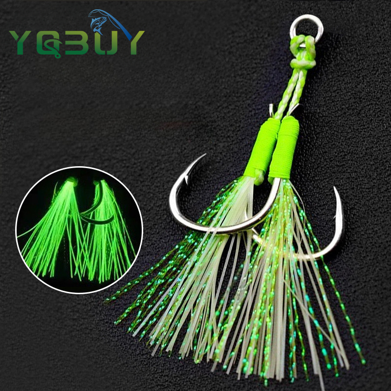 Luminous Fishing Hook 1/0-4/0  - Fishing Lure Jig 리뷰 및 가격