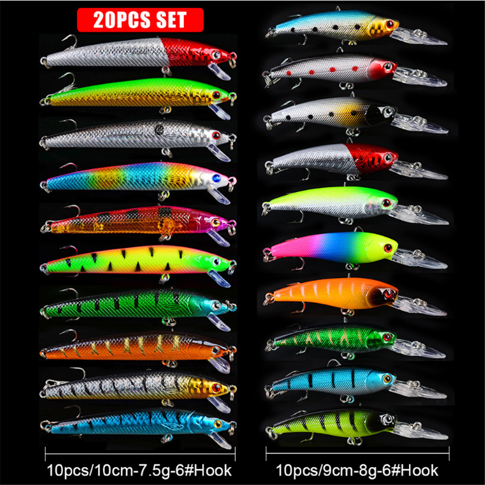 20pcs/lot Minnow Fishing Lures - Fishing Lure Topwater 리뷰 및 가격