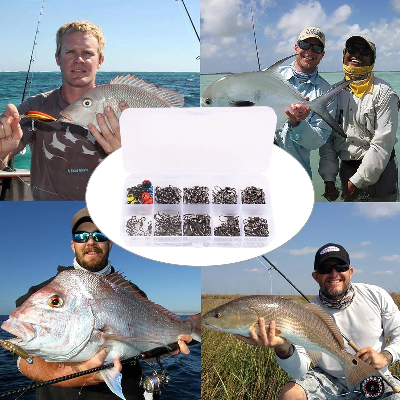 115pcs Fishing Swivel Connecto - Fishing Lure Box 리뷰 및 가격