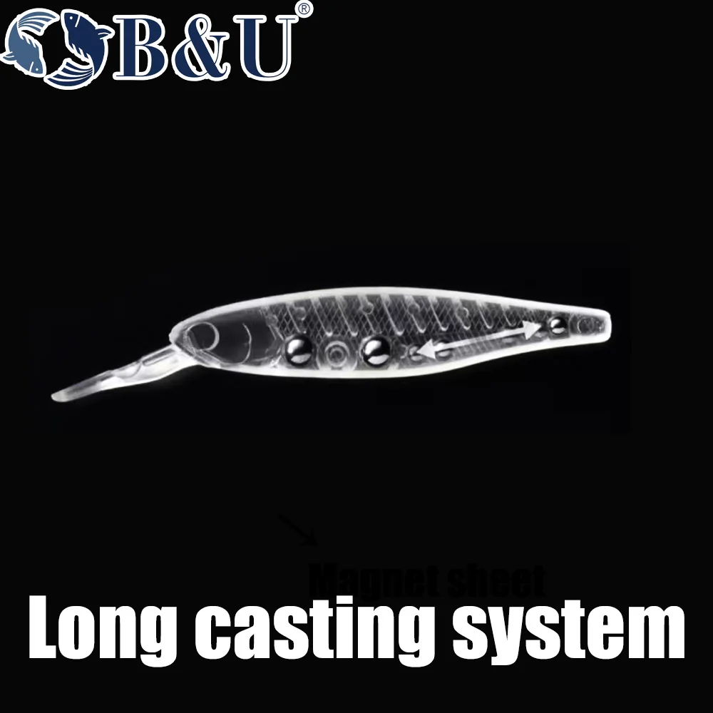 B&U  68mm 3D Printing Shad Sus - Fishing Lure Jerkbait 리뷰 및 가격