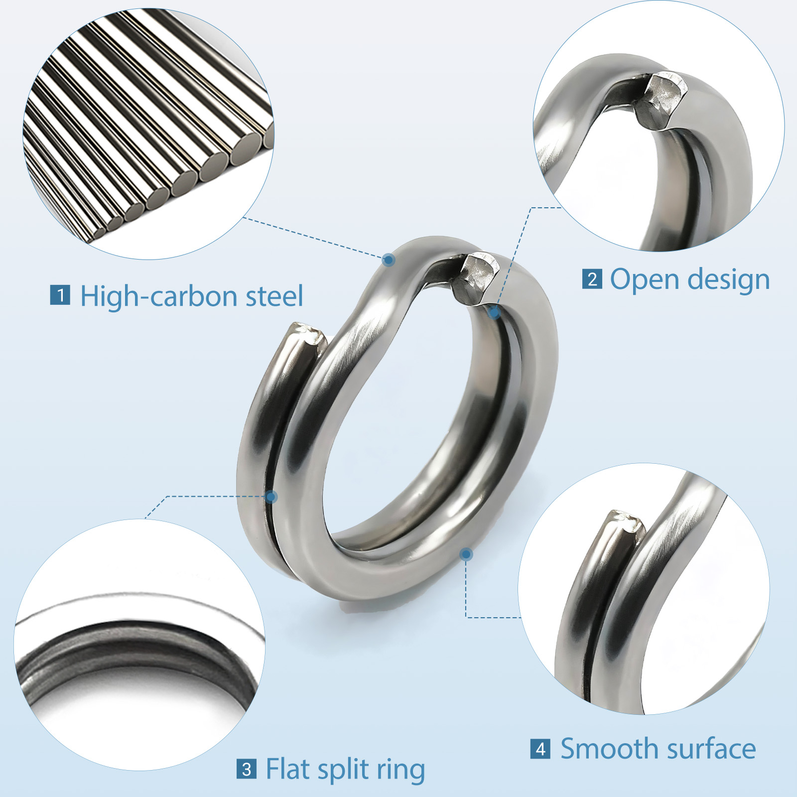 9KM 260-280pcs Fishing Split R - Fishing Lure Kit 리뷰 및 가격