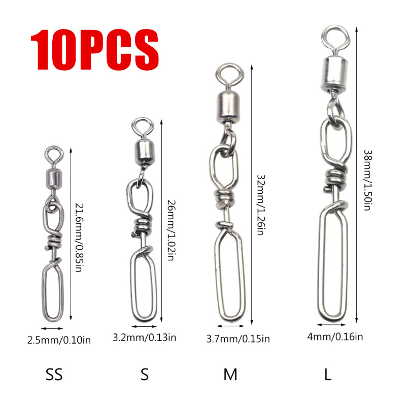 10Pcs Stainless Steel Quick Sn - Fishing Lure Kit 리뷰 및 가격
