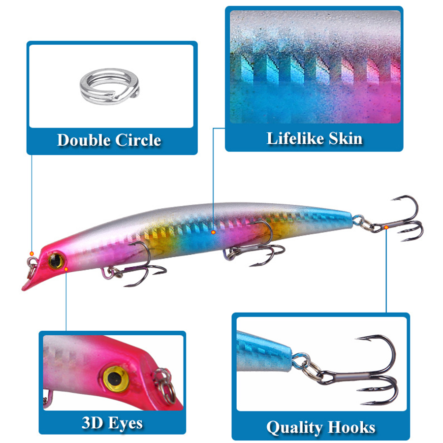 6pcs Crankbaits Fishing Lures  - Fishing Lure Crankbait 리뷰 및 가격
