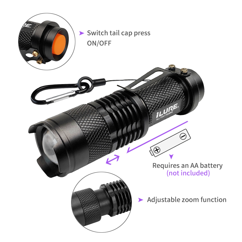 Mini UV Flashlight 395nm Ultra - Fishing Lure Jig 리뷰 및 가격