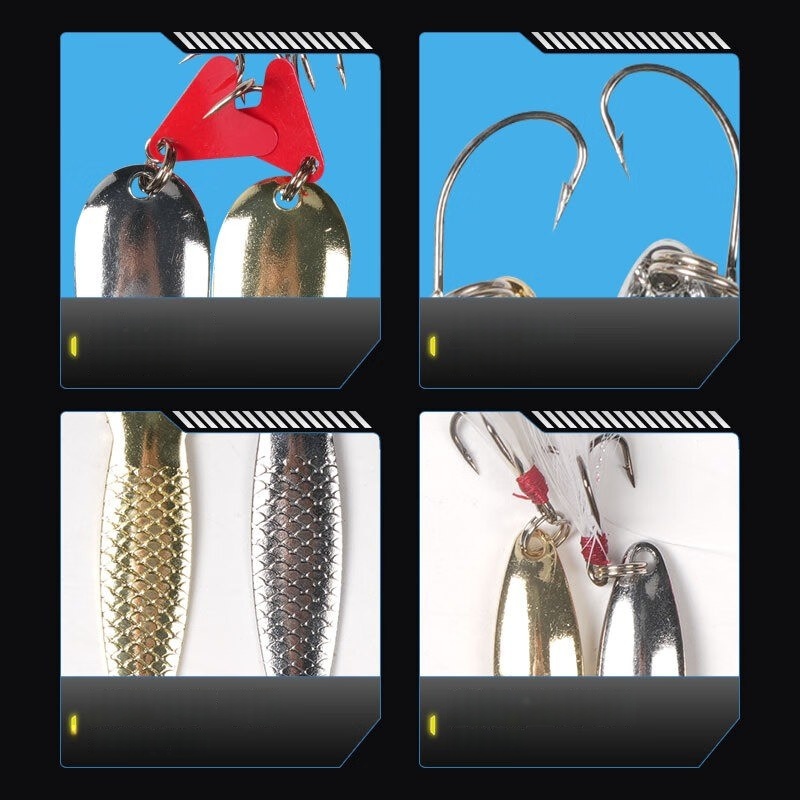 Fishing Lure Kit 16 Pcs Sets T - Fishing Lure Spinnerbait 리뷰 및 가격