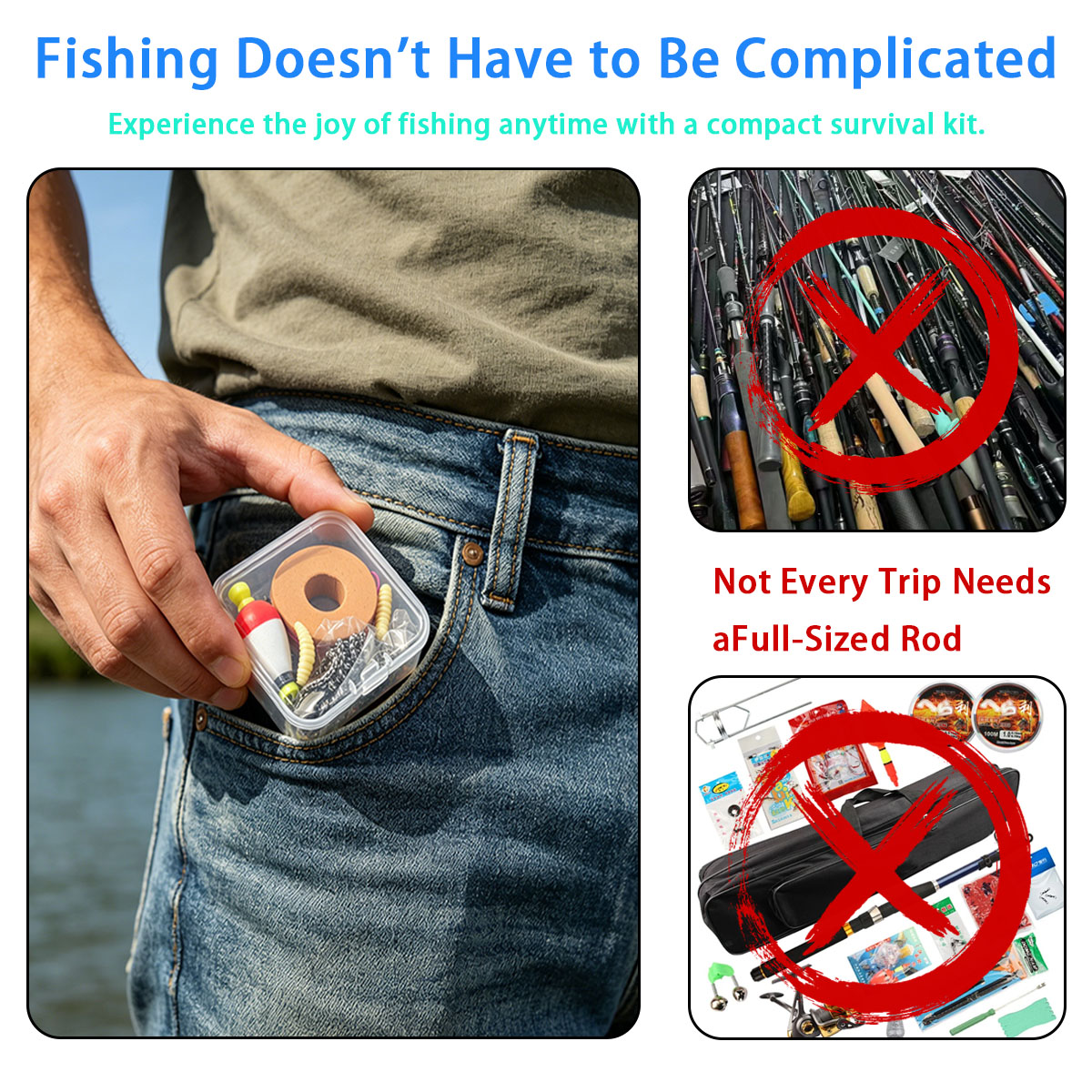 Portable Emergency Fishing Gea - Fishing Lure Kit 리뷰 및 가격