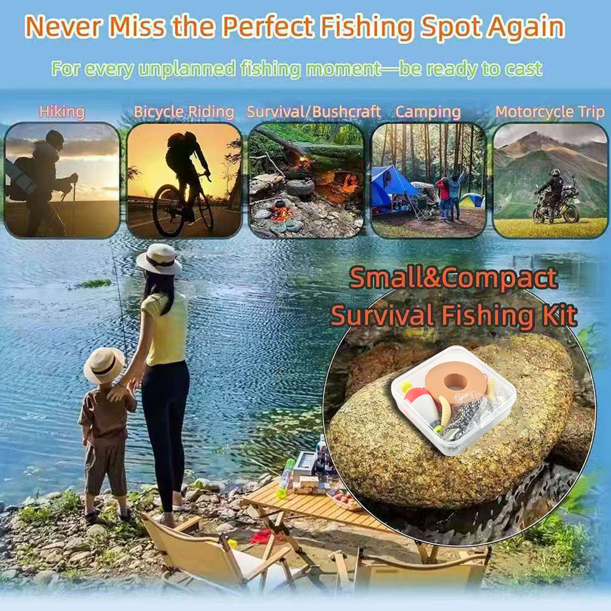 Portable Emergency Fishing Gea - Fishing Lure Kit 리뷰 및 가격