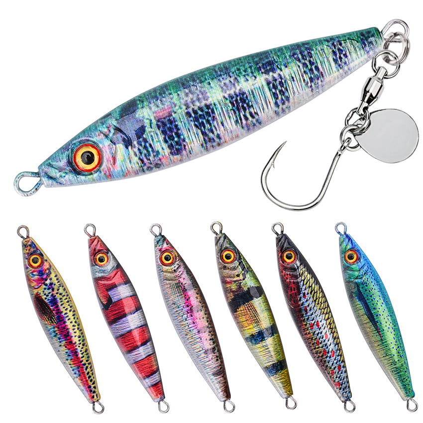 Metal Jig Lure With Spinning B - Fishing Lure Blade Bait 리뷰 및 가격