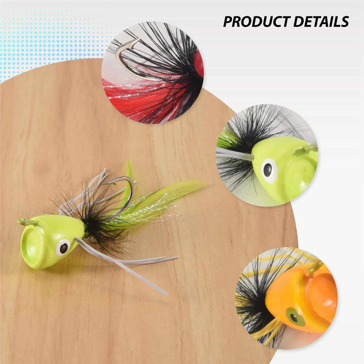 10PCS Fly Fishing Poppers,Topw - Fishing Lure Topwater 리뷰 및 가격