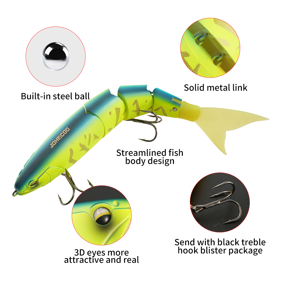 Johncoo Jointed Fishing Lure 2 - Fishing Lure Popper 리뷰 및 가격