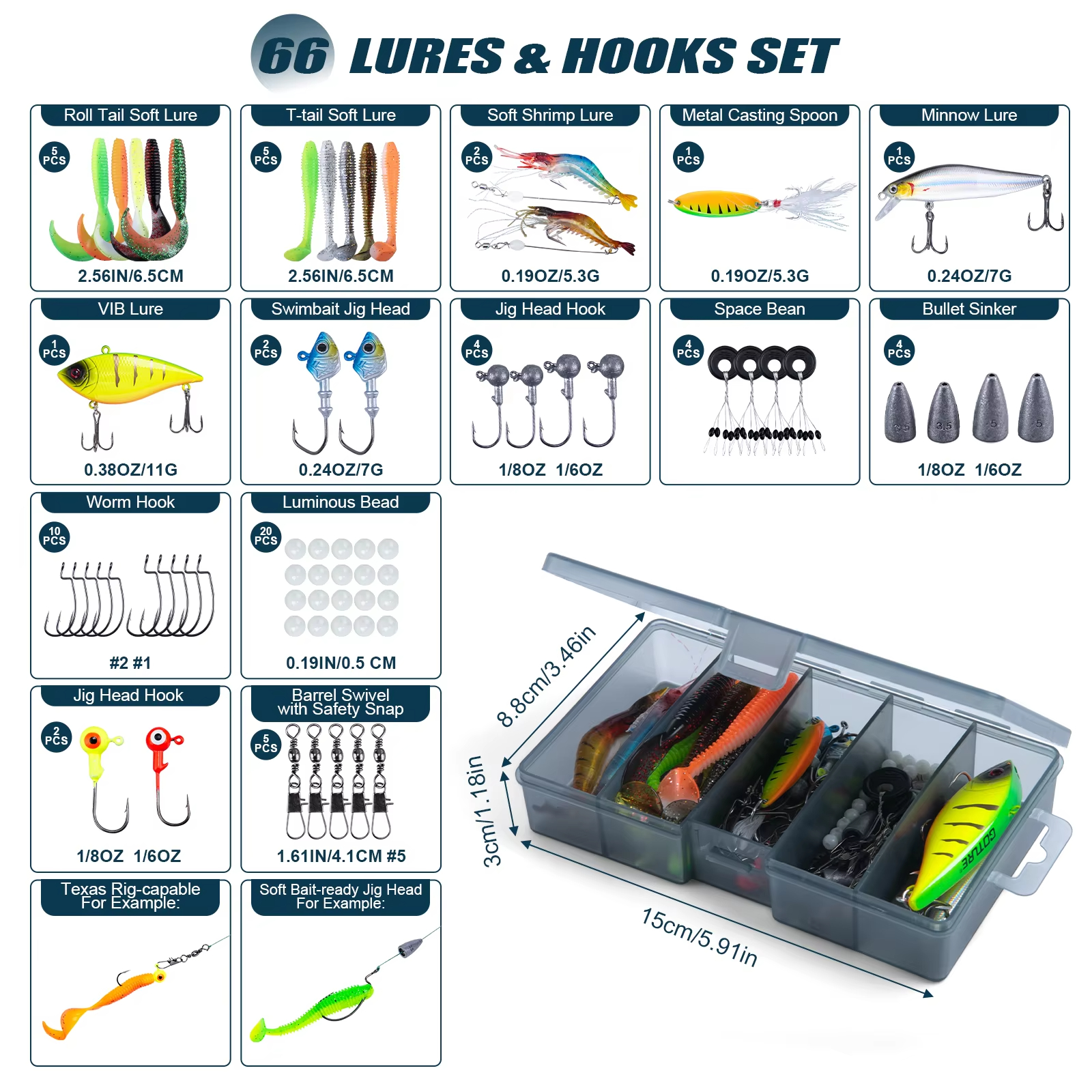 Goture Fishing Telescopic Rod  - Fishing Lure Spinner 리뷰 및 가격